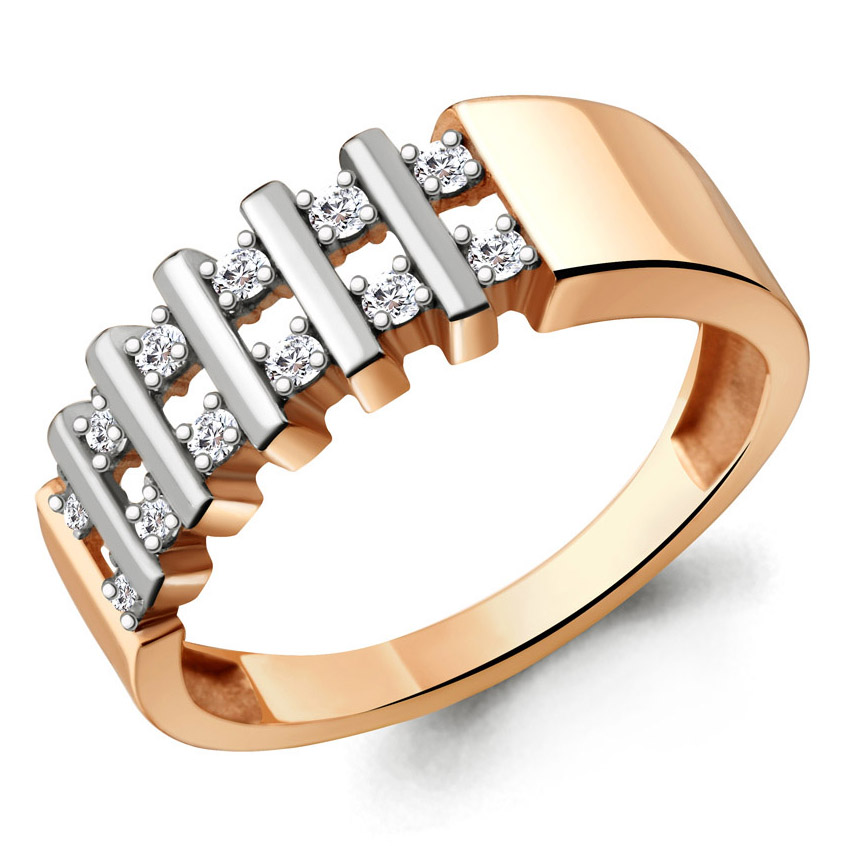 Кольцо, золото, фианит, 68859А.1